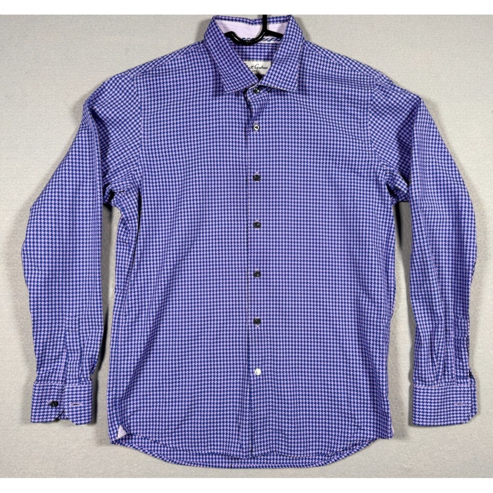 Robert Graham Women's Long Sleeve Button Up Shirt - Purple - Size XL 18 - 20
